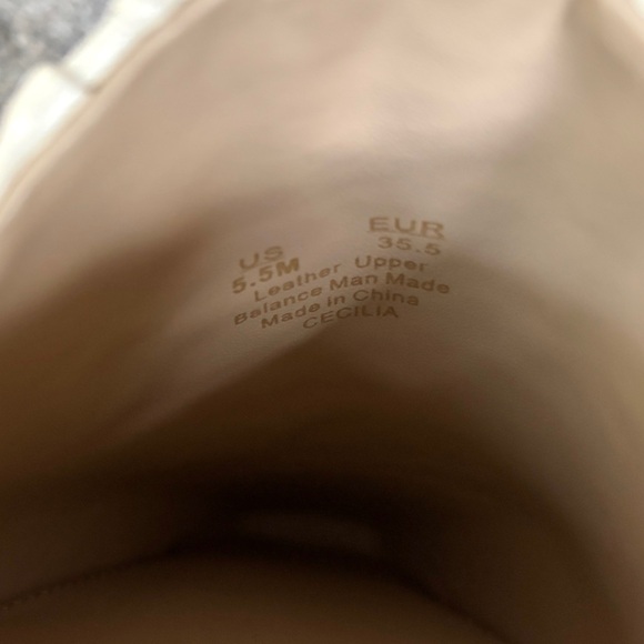 Sam Edelman Cecilia Ivory Leather square toe slip on mules flats - Picture 12 of 15